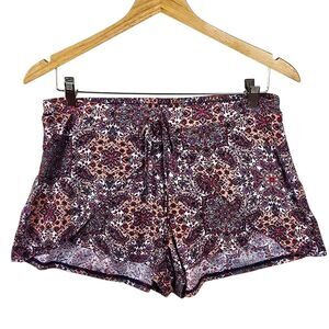 Kristin Nicole Floral Print Shorts Size Large